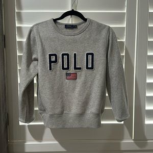 polo crew neck sweatshirt